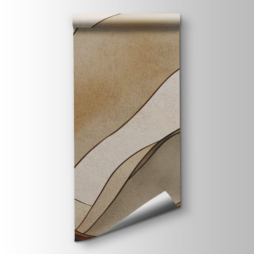 Brown and black wavy lines
