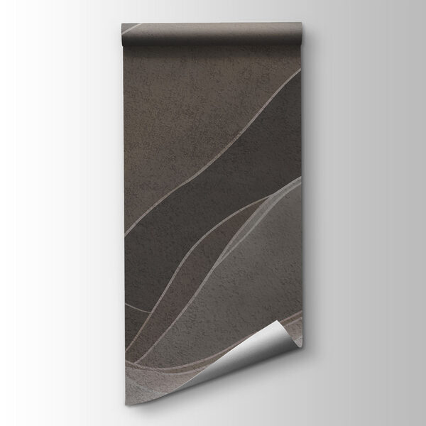 White and brown wavy lines