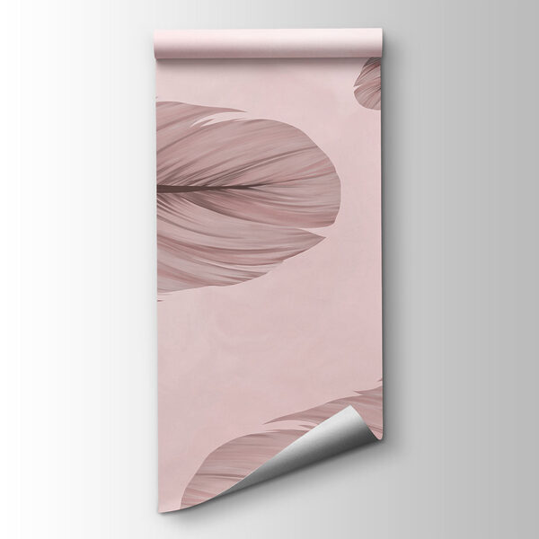 Group of feathers floating in the air