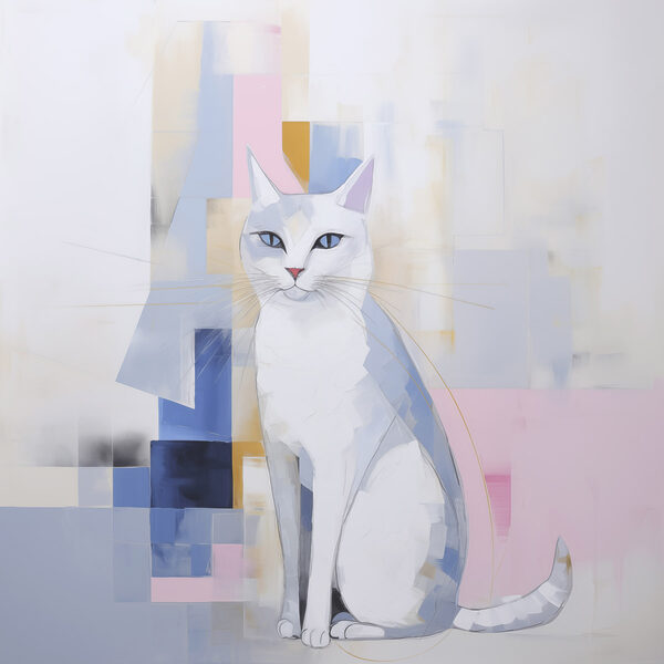 Painting of a cat Painting of a cat