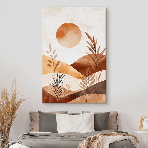 Painting of plants and sun Painting of plants and sun