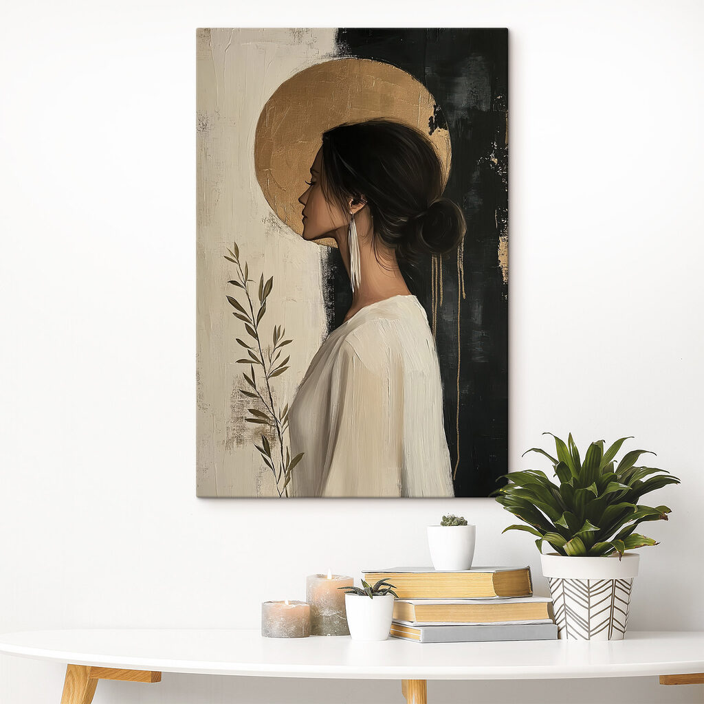 Woman in a white dress