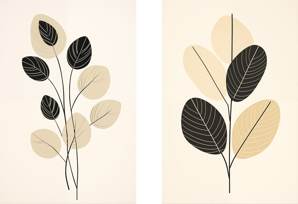 Elegant botanical art for modern spaces Elegant botanical art for modern spaces