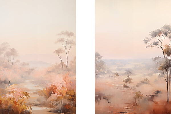 Painting of a landscape Painting of a landscape