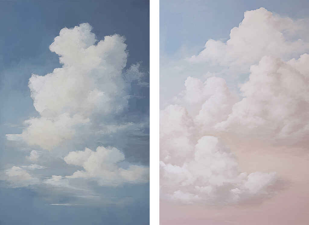 Blue sky with white clouds