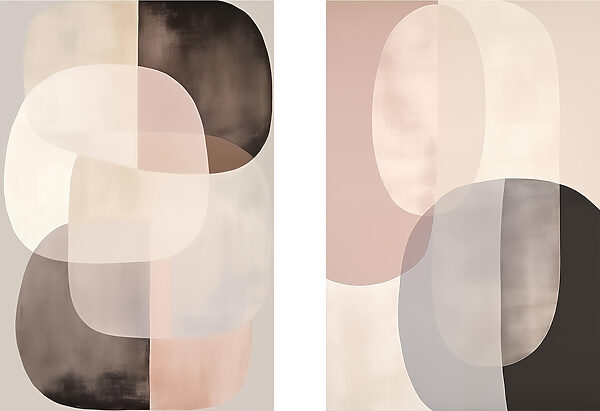 Pair of art pieces Pair of art pieces