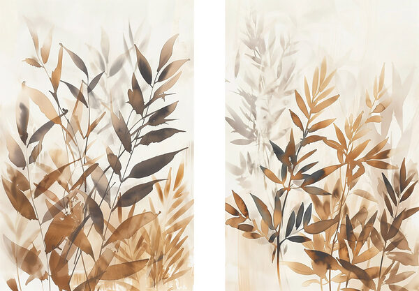 Soft botanical elegance in muted tones Soft botanical elegance in muted tones
