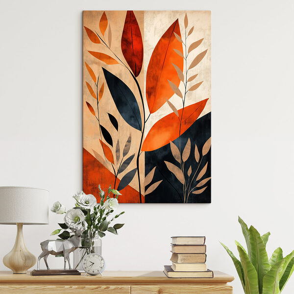 Painting of leaves and branches Painting of leaves and branches