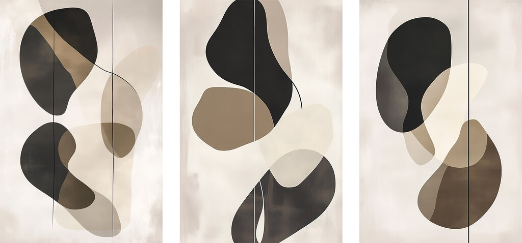 Abstract shapes in neutral tones Abstract shapes in neutral tones