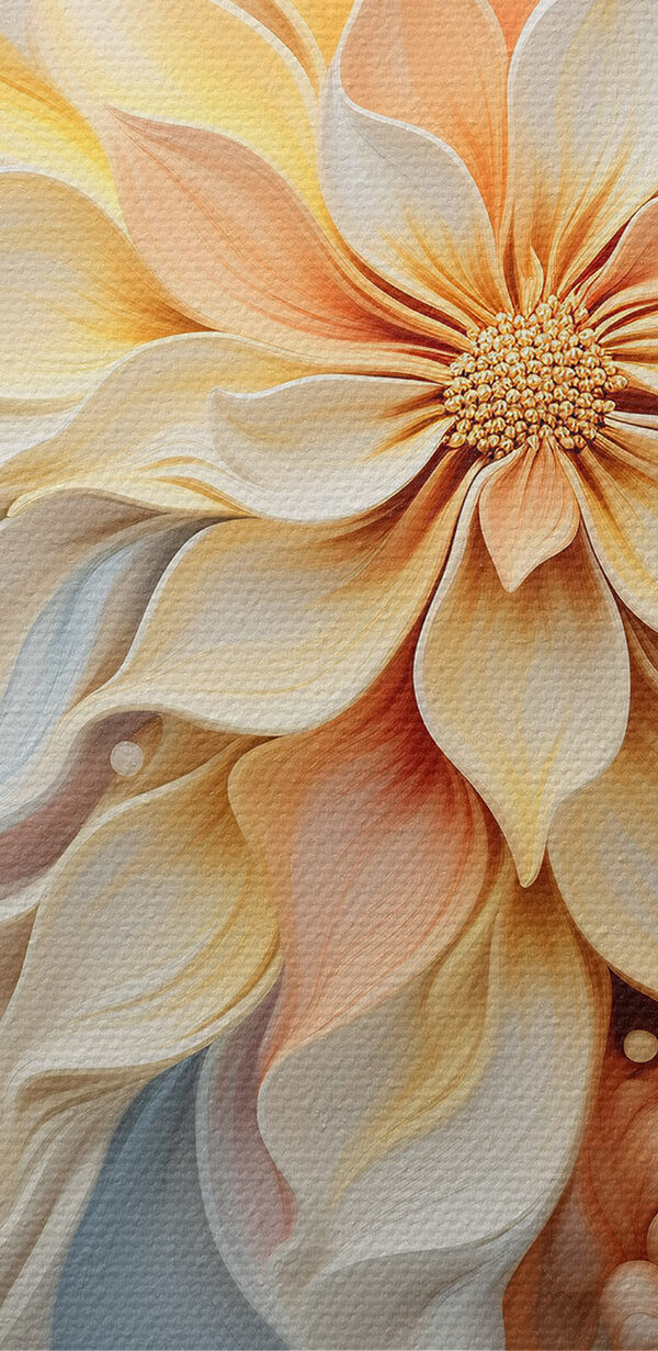 - Elegant blooms in soft pastel hues