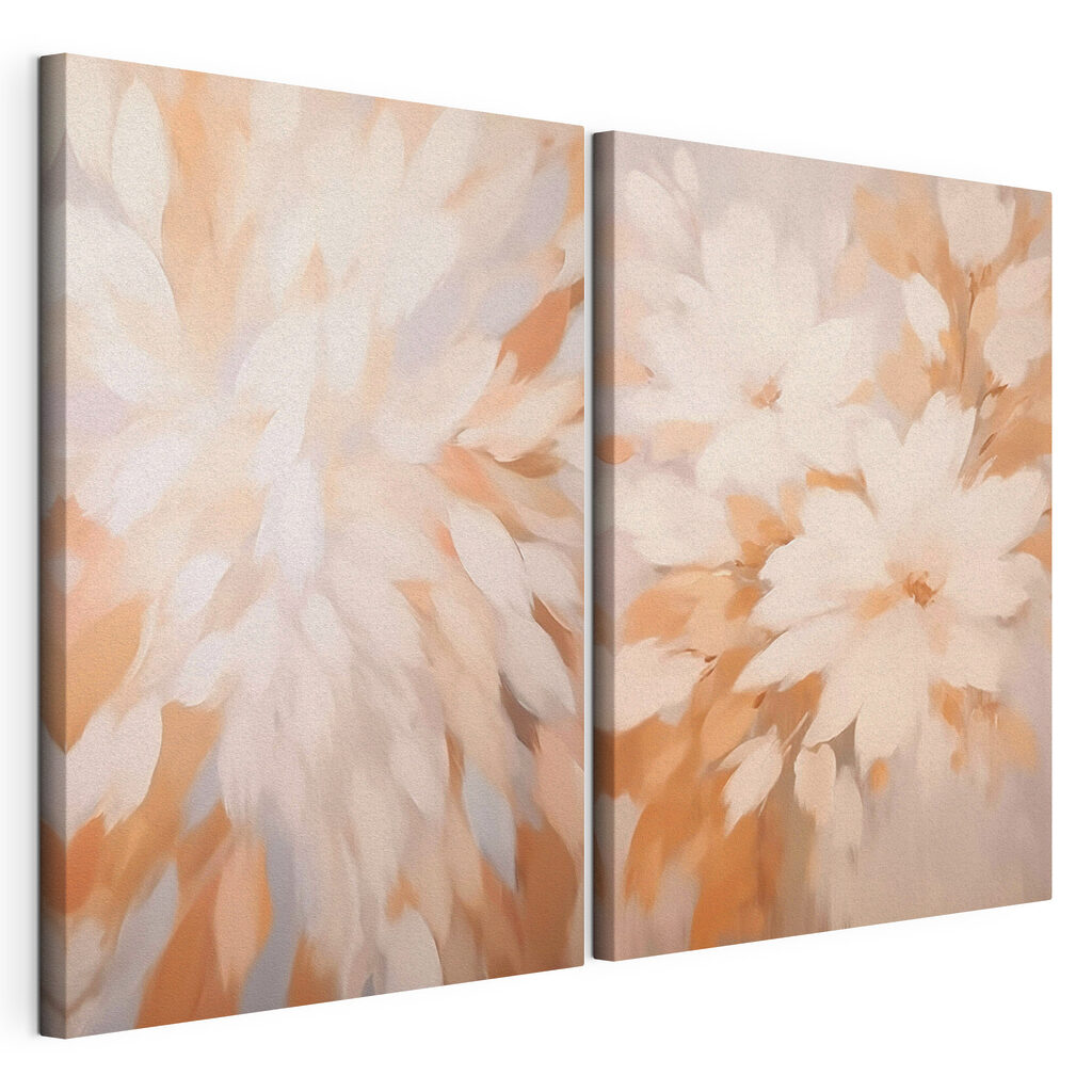 Painting of flowers on a wall
