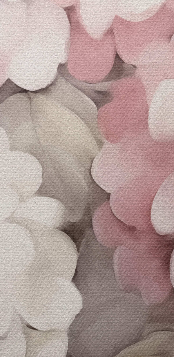 Painting of flowers on a white background Painting of flowers on a white background