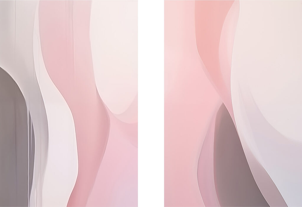 Soft curves in gentle hues