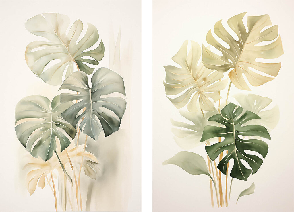 Painting of a plant Painting of a plant