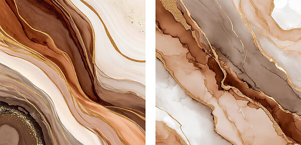 Flowing layers of earthy tones Flowing layers of earthy tones
