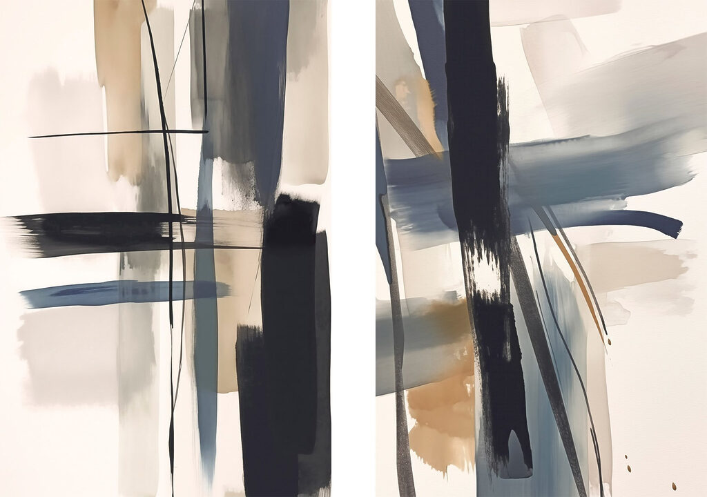 Pair of art pieces