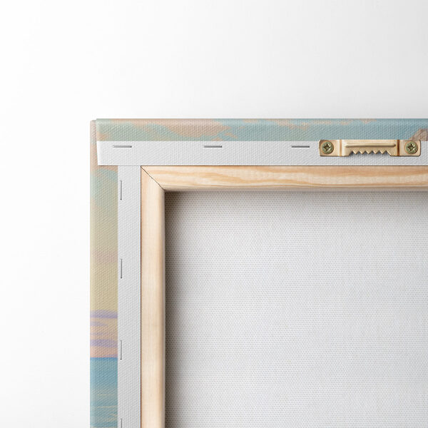 Painting of a beach and a rocky shore Painting of a beach and a rocky shore
