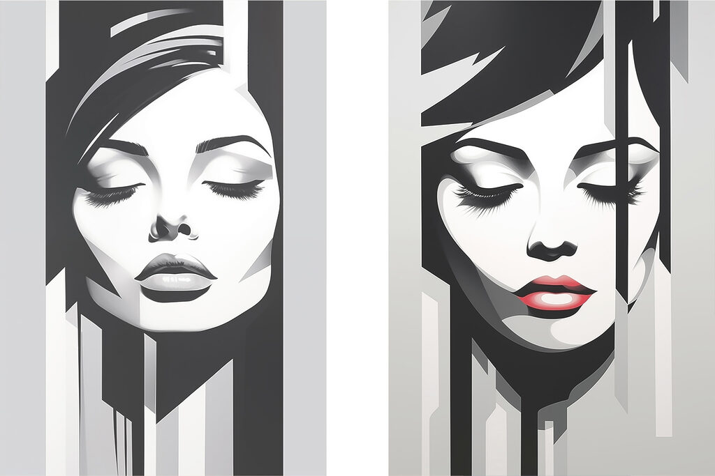 Dreamy portraits in striking contrast Dreamy portraits in striking contrast