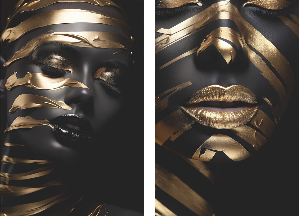 - Striking contrast of colors and textures - Striking contrast of colors and textures