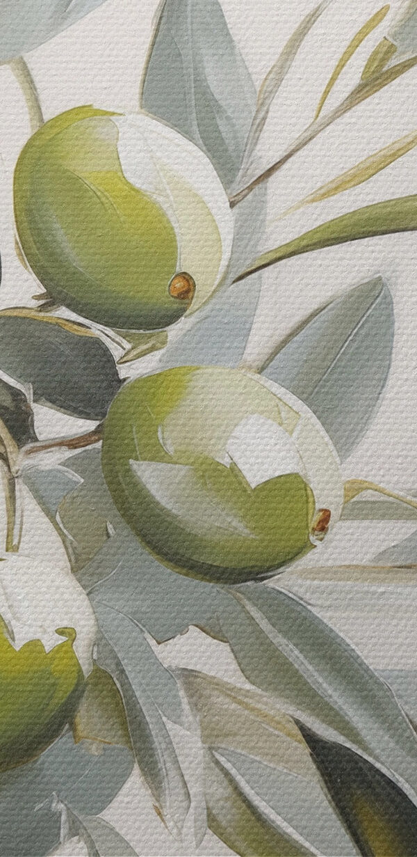 Painting of olives on a branch Painting of olives on a branch