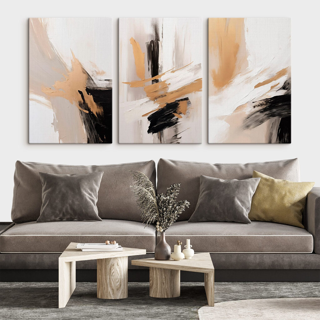 Group of art pieces