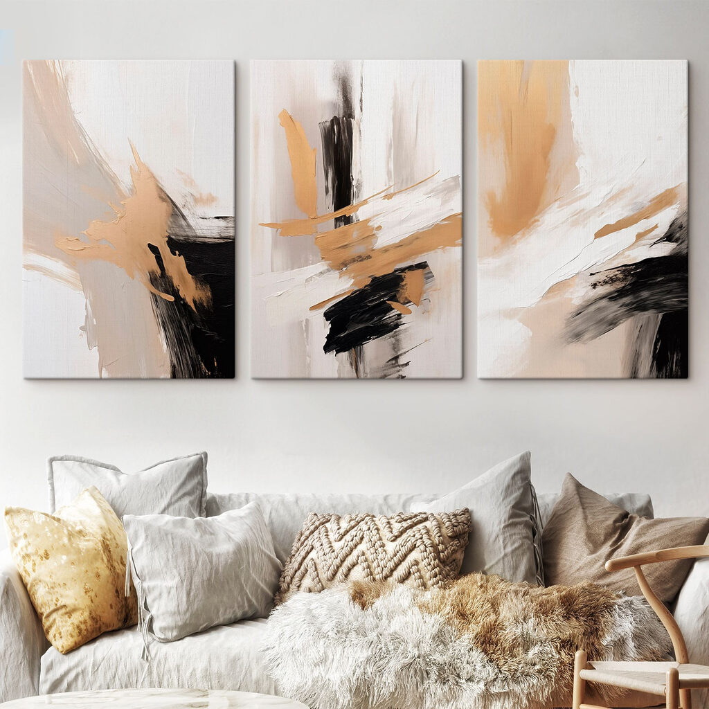 Group of art pieces