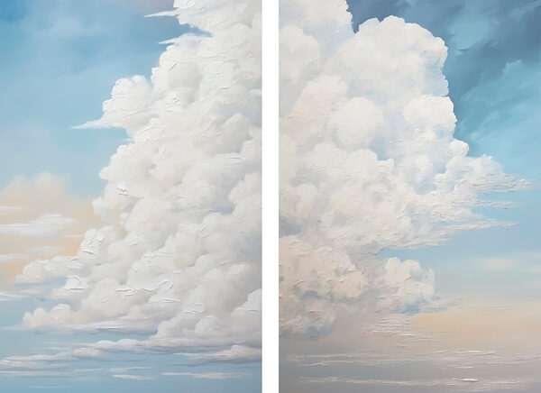 Comparison of clouds in the sky Comparison of clouds in the sky