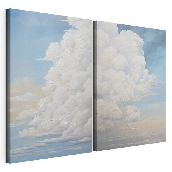 Vergleich von Wolken am Himmel Modularer Leinwanddruck Vergleich von Wolken am Himmel