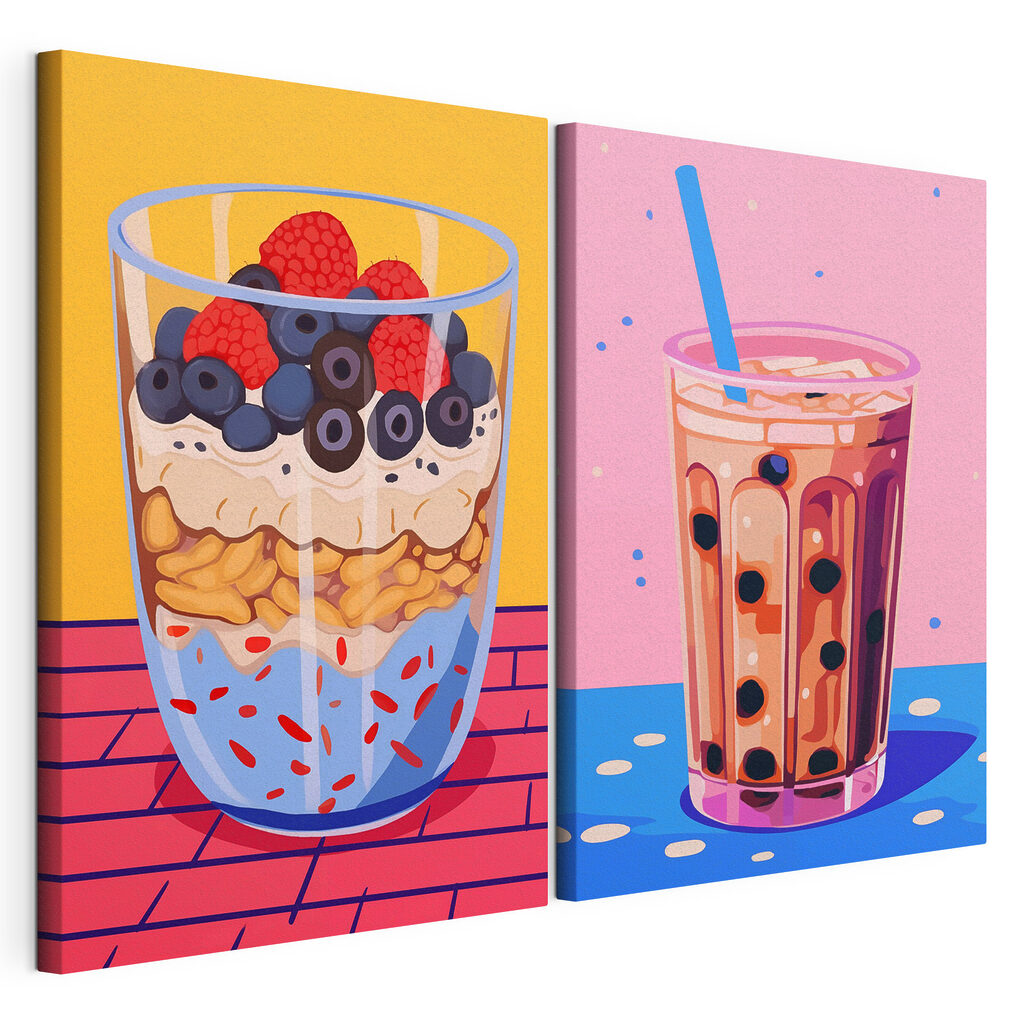 Two cups of food