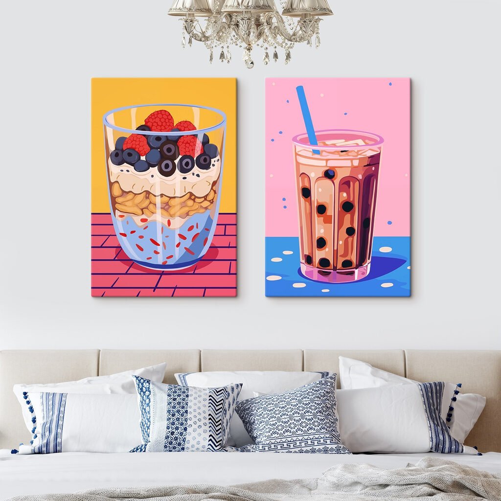 Two cups of food