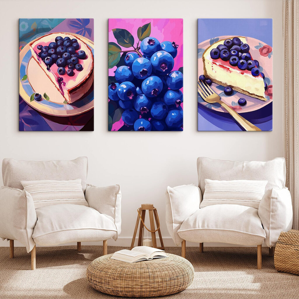 Collage of blueberries Collage of blueberries