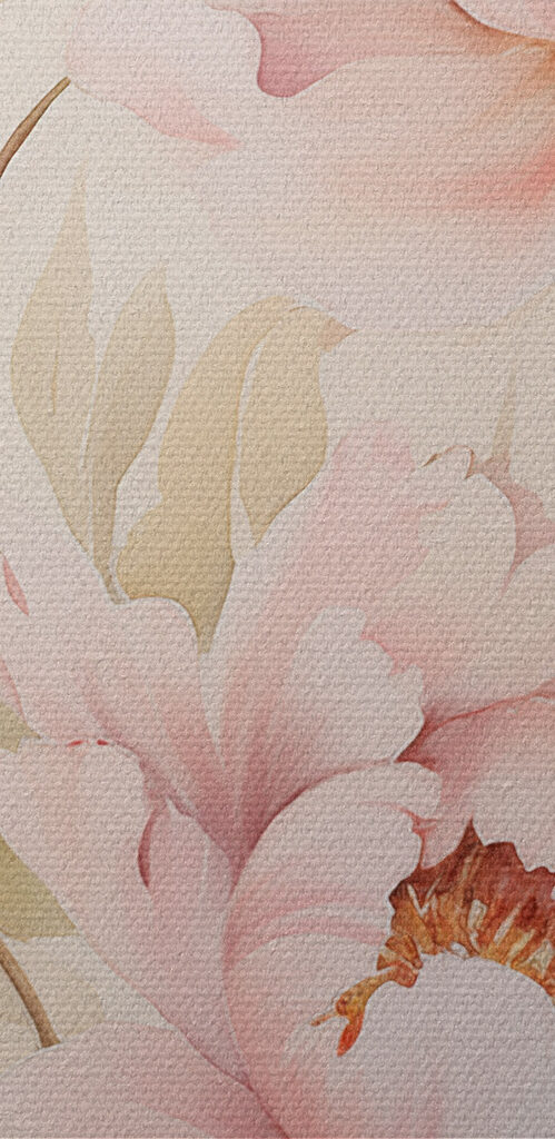 Soft blooms in gentle pastel hues