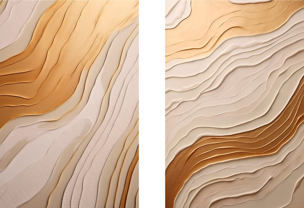 Flowing patterns in soft tones Flowing patterns in soft tones