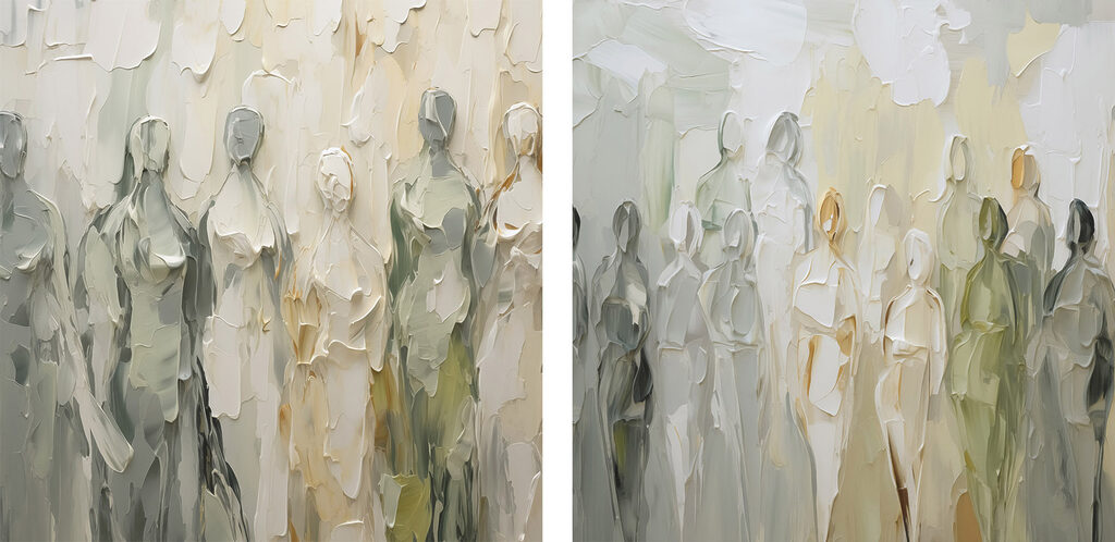 Painting of a group of people