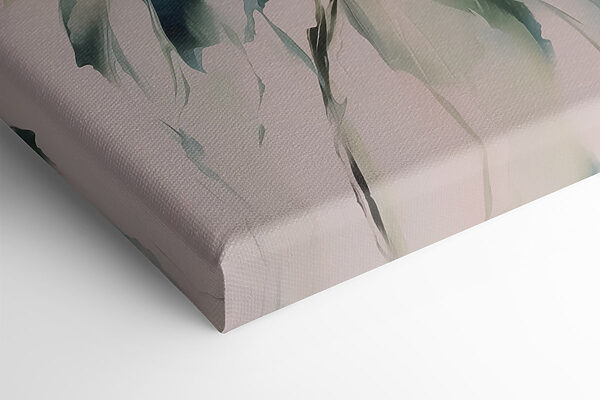 Two paintings of flowers on a white surface