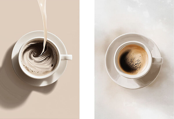 Swirls of coffee in a cup Swirls of coffee in a cup