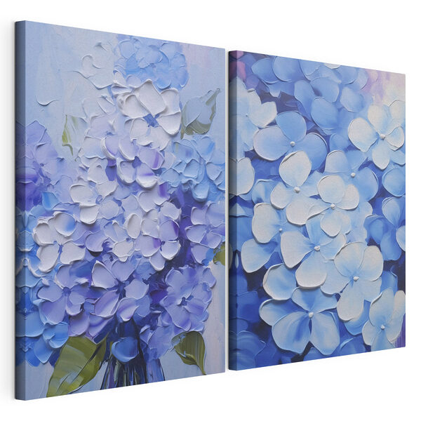 Blumenbild auf Leinwand Modularer Leinwanddruck Blumenbild auf Leinwand