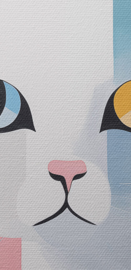 Two paintings of a cat Two paintings of a cat