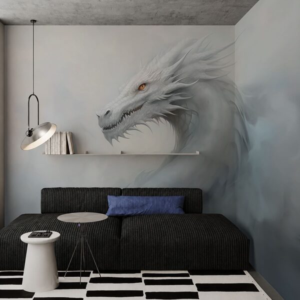 Weißer Drache in den Wolken Weißer Drache in den Wolken