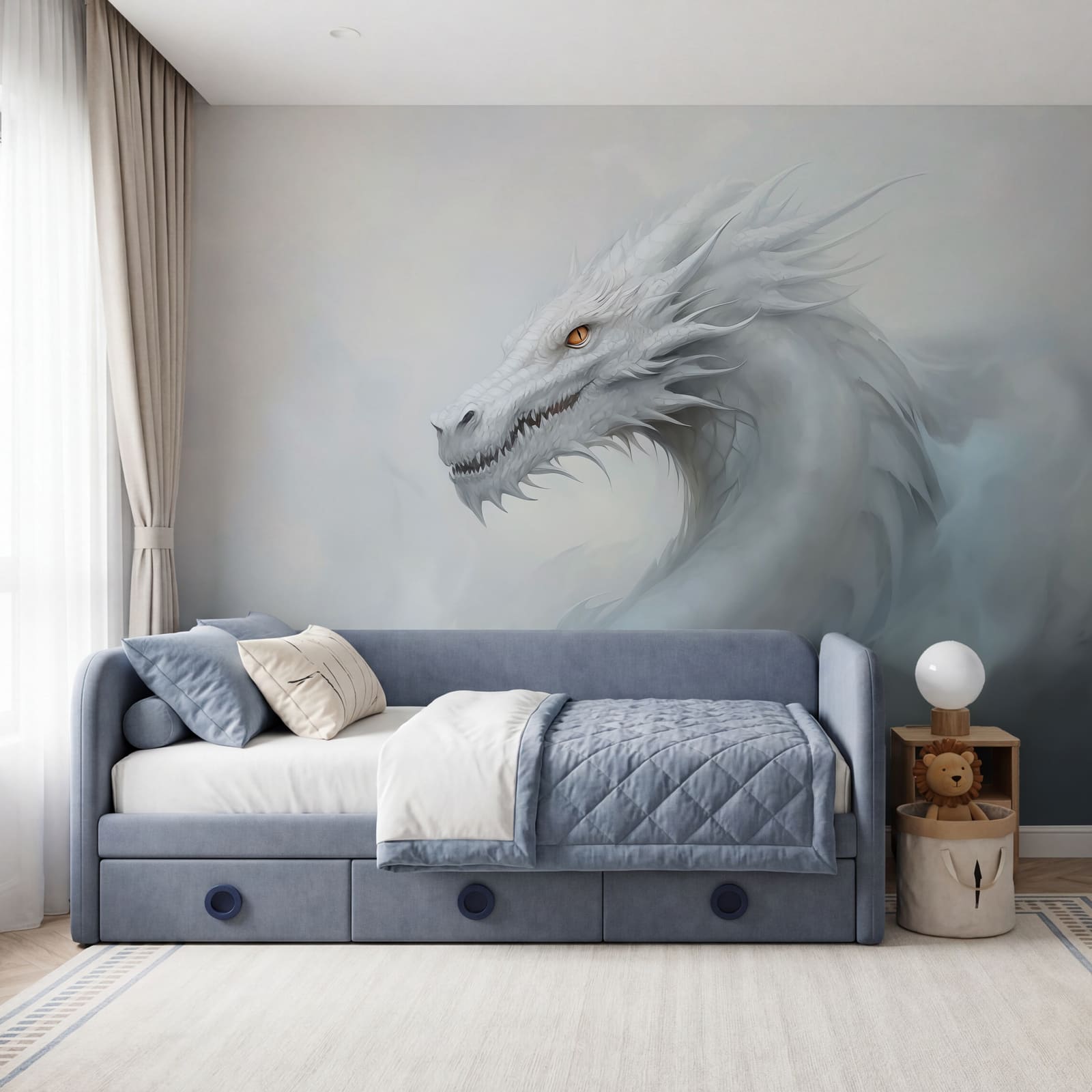 Weißer Drache in den Wolken Weißer Drache in den Wolken
