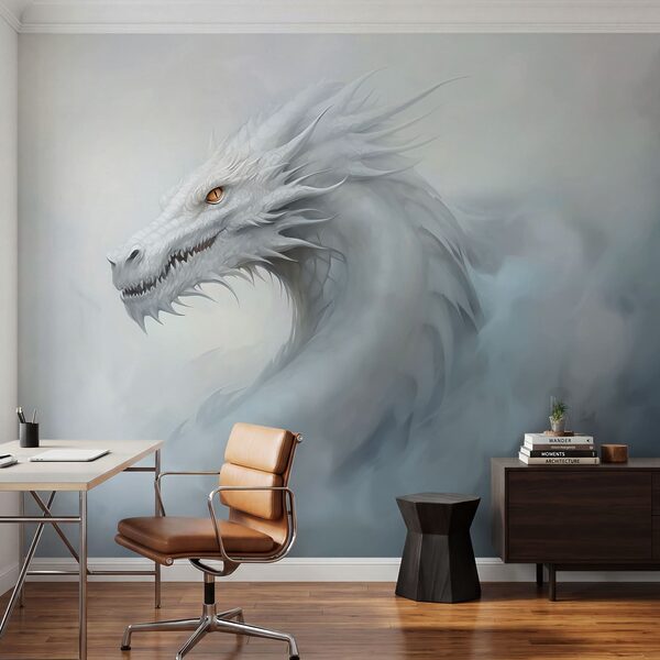 Weißer Drache in den Wolken Weißer Drache in den Wolken