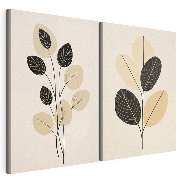 Elegante botanische Kunst für moderne Räume Modularer Leinwanddruck Elegante botanische Kunst für moderne Räume