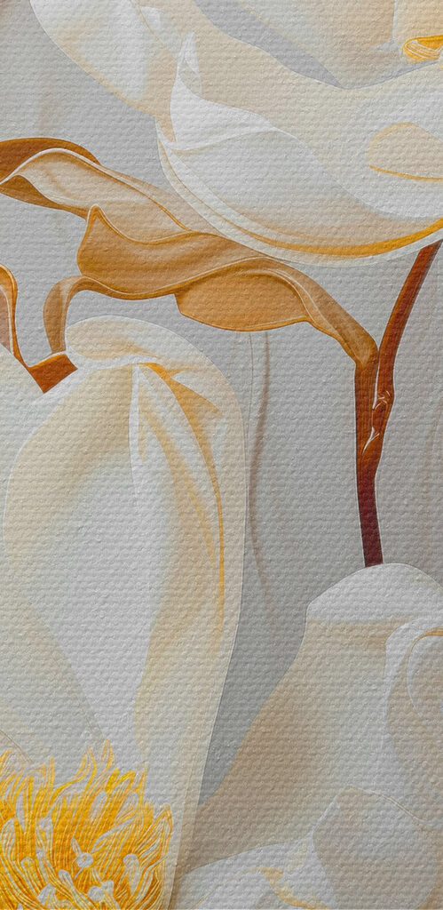 - Elegant blossoms in soft hues - Elegant blossoms in soft hues