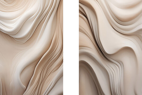 Soft curves in warm tones