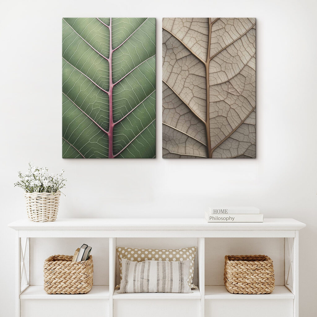 Vibrant leaves in contrasting colors Vibrant leaves in contrasting colors