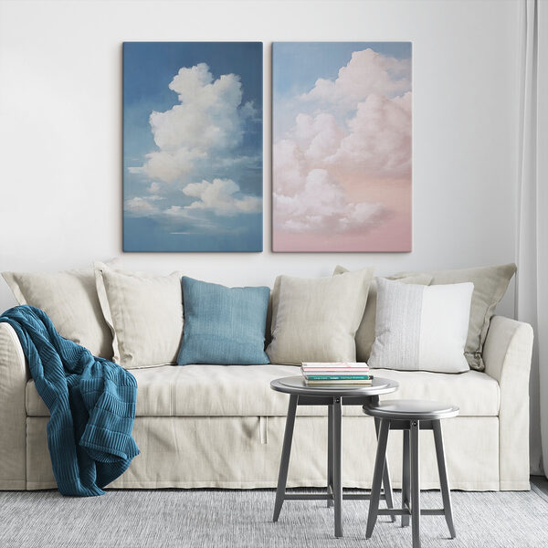 Blue sky with white clouds