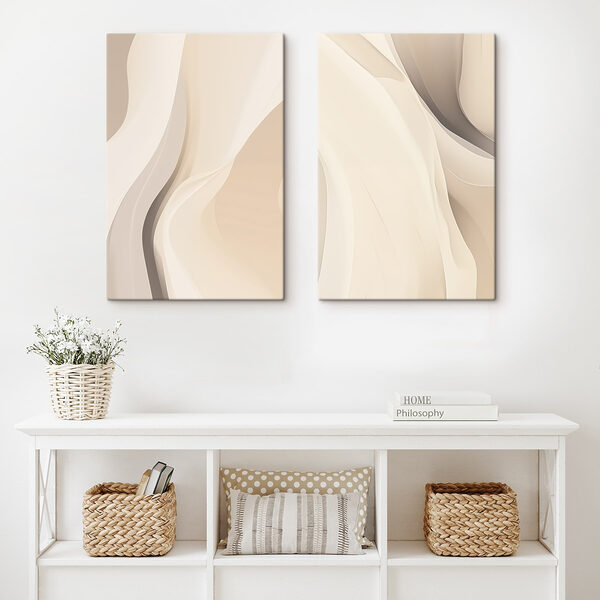 Gentle curves in soft hues Gentle curves in soft hues