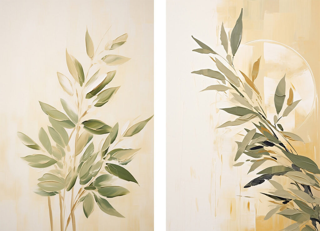 Painting of a plant Painting of a plant