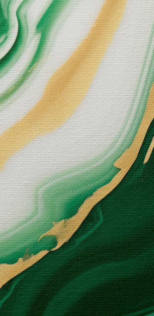 Green and white marbled surface Green and white marbled surface