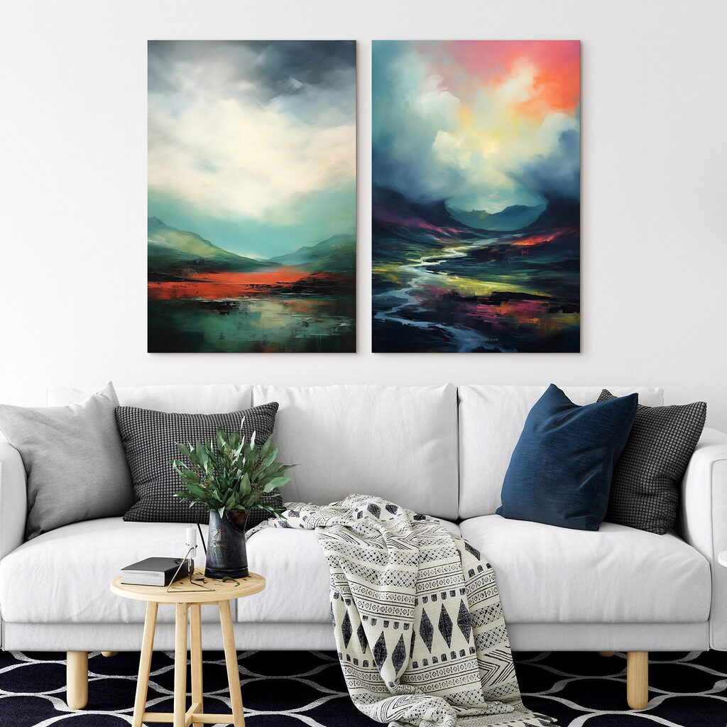 Painting of a landscape Painting of a landscape